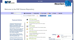 Desktop Screenshot of phpclasses.org
