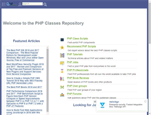 Tablet Screenshot of phpclasses.org